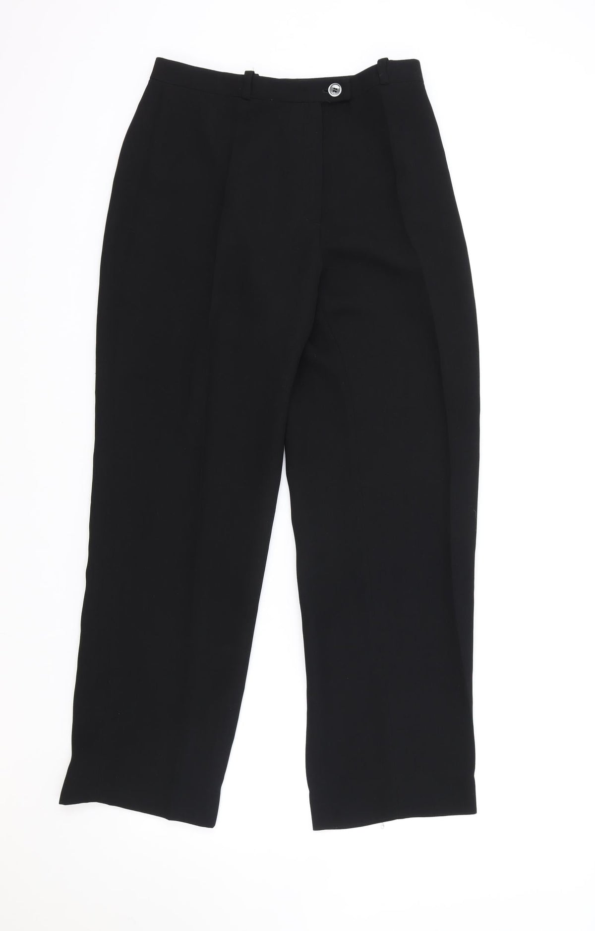 Simorra Womens Black Polyester Trousers Size 10 Regular Zip