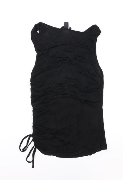 Womens UK Size S H&M Black Tunic Tank