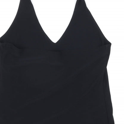 Womens UK Size L Debenhams Black Basic Tank