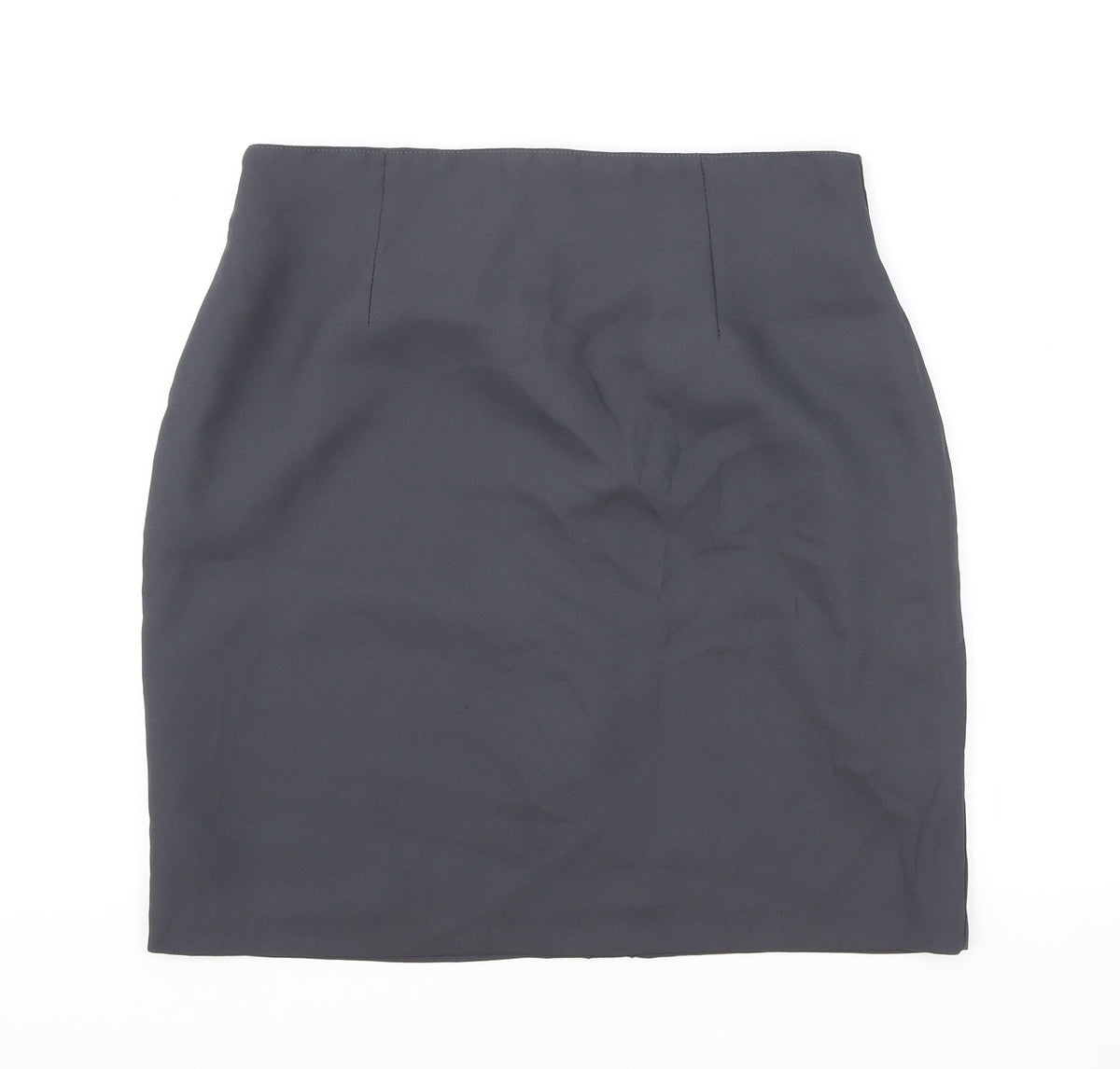 Beechers Brook Womens Grey Polyester Straight & Pencil Skirt Size 12 Zip