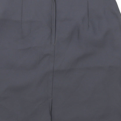 Beechers Brook Womens Grey Polyester Straight & Pencil Skirt Size 12 Zip
