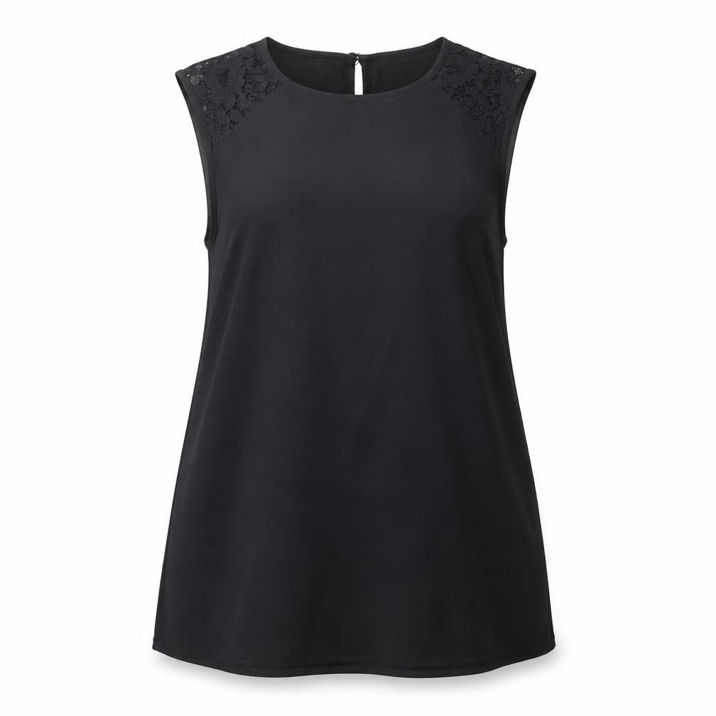 Womens UK Size 8 Matalan Black Basic Blouse