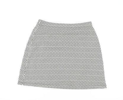 Womens UK Size 10 Matalan White Straight & Pencil Skirt