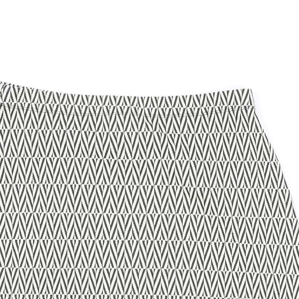 Womens UK Size 10 Matalan White Straight & Pencil Skirt