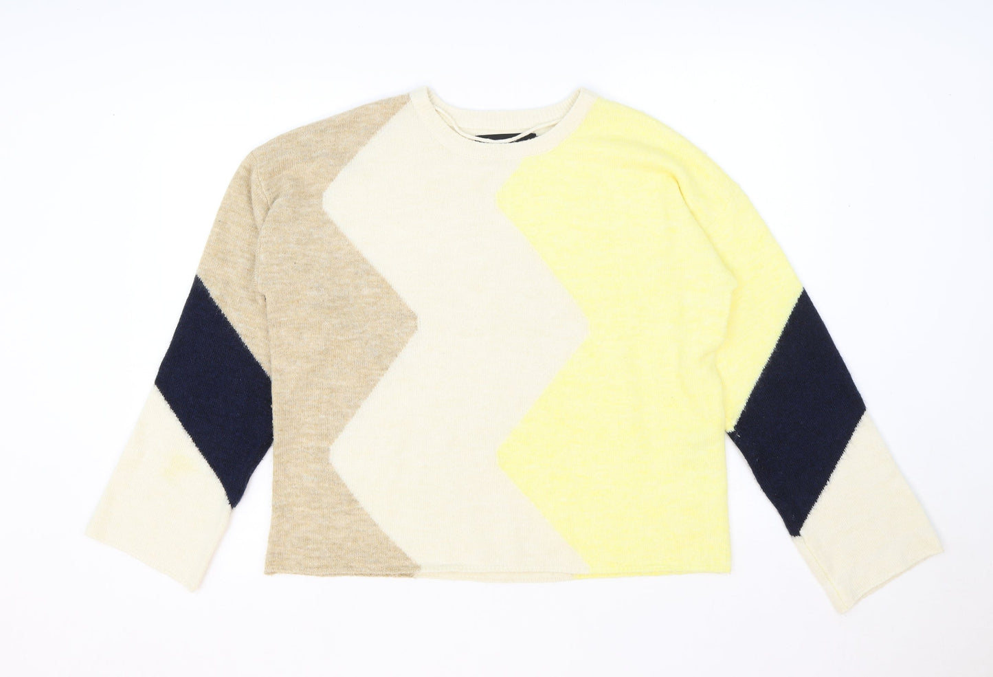 Womens UK Size M Vera Moda Beige Pullover Jumper