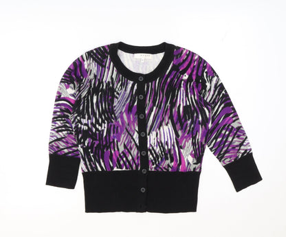 Womens UK Size S Kenar Black Cardigan Jumper