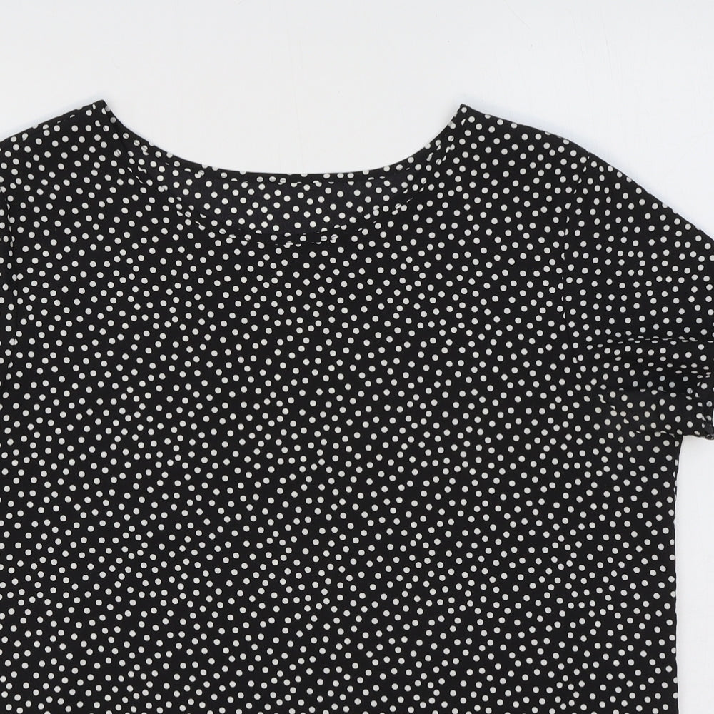 Womens UK Size 10 Marks and Spencer Black Basic T-Shirt