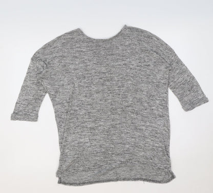 Womens UK Size S New Look Grey Pullover Jumper