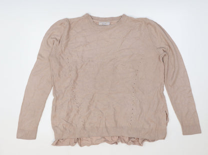 Womens UK Size 14 Marks and Spencer Pink Basic T-Shirt