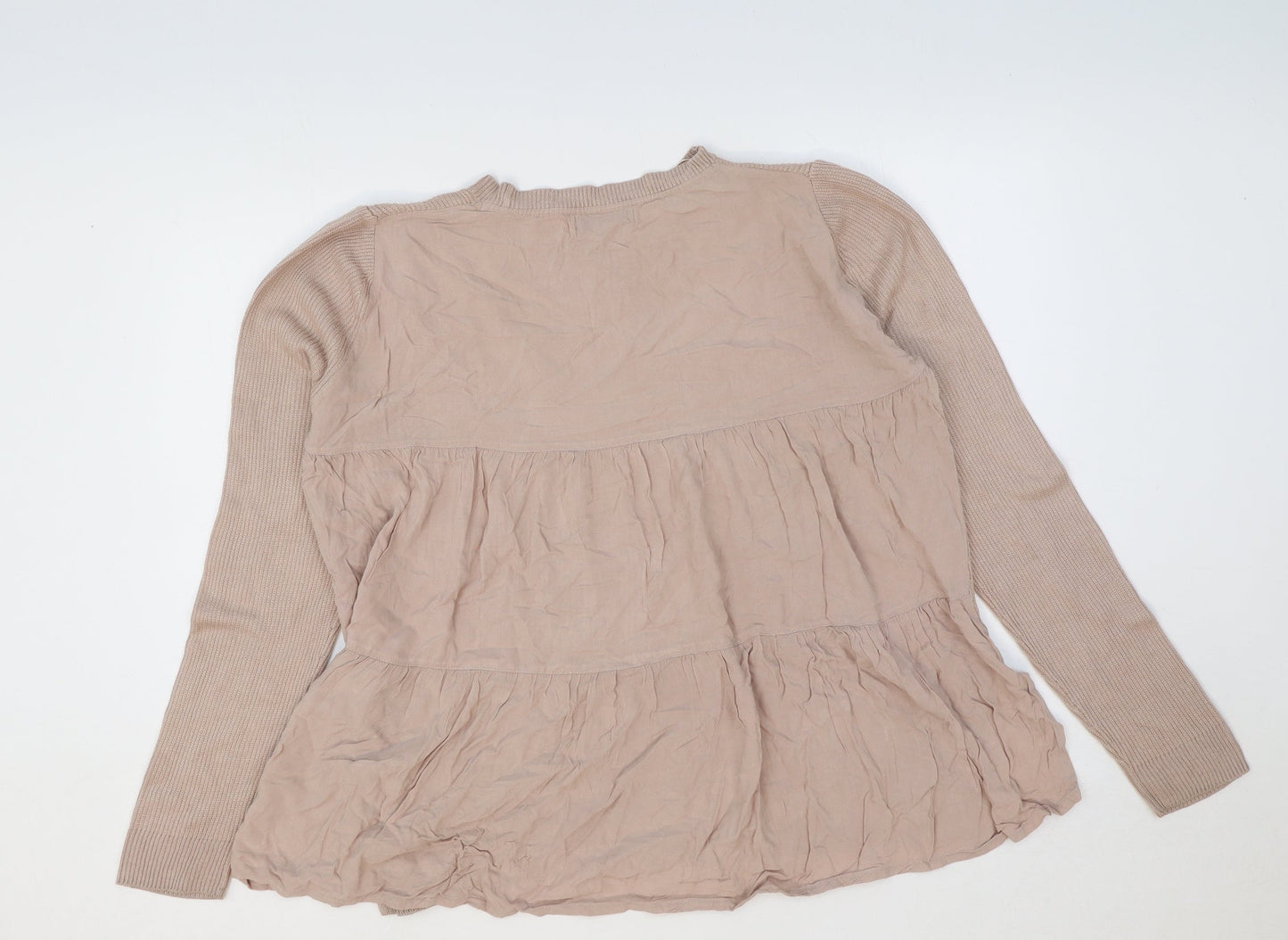 Womens UK Size 14 Marks and Spencer Pink Basic T-Shirt