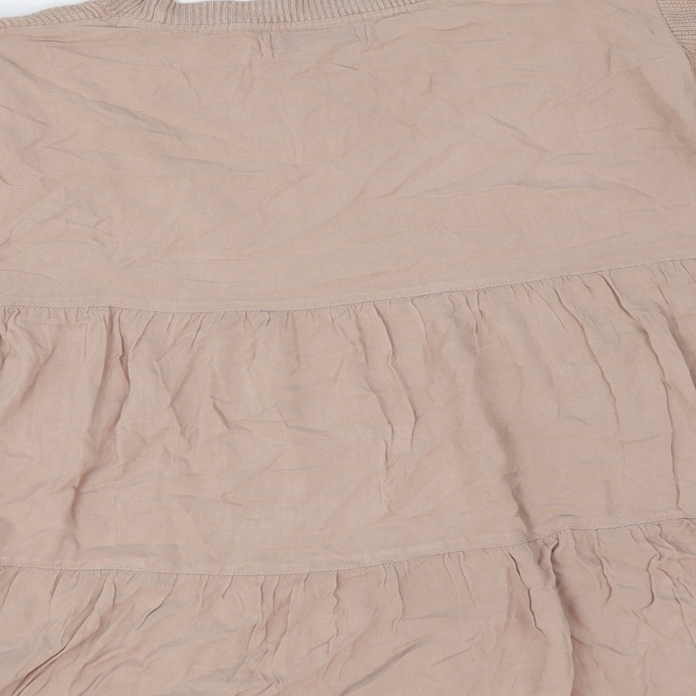 Womens UK Size 14 Marks and Spencer Pink Basic T-Shirt