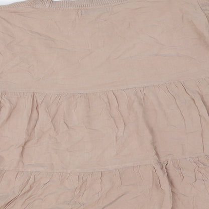 Womens UK Size 14 Marks and Spencer Pink Basic T-Shirt