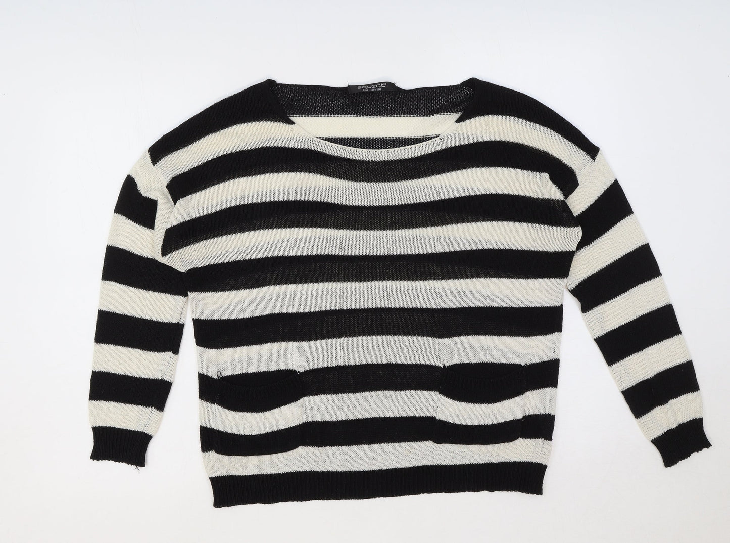 Womens UK Size 10 Select Black Pullover Jumper