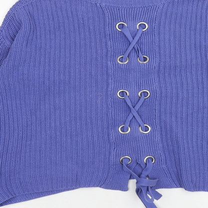 Womens UK Size 10 NEXT Purple Pullover Jumper