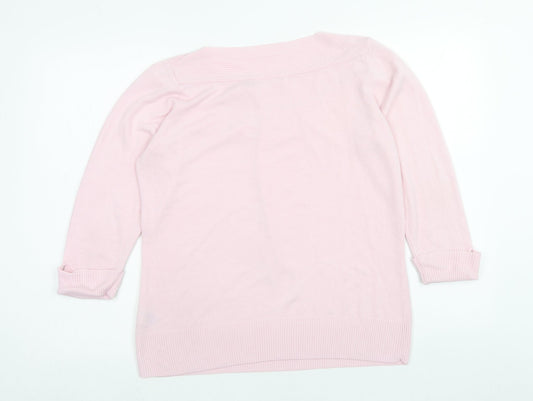 Womens UK Size 16 Marks and Spencer Pink Pullover Jumper