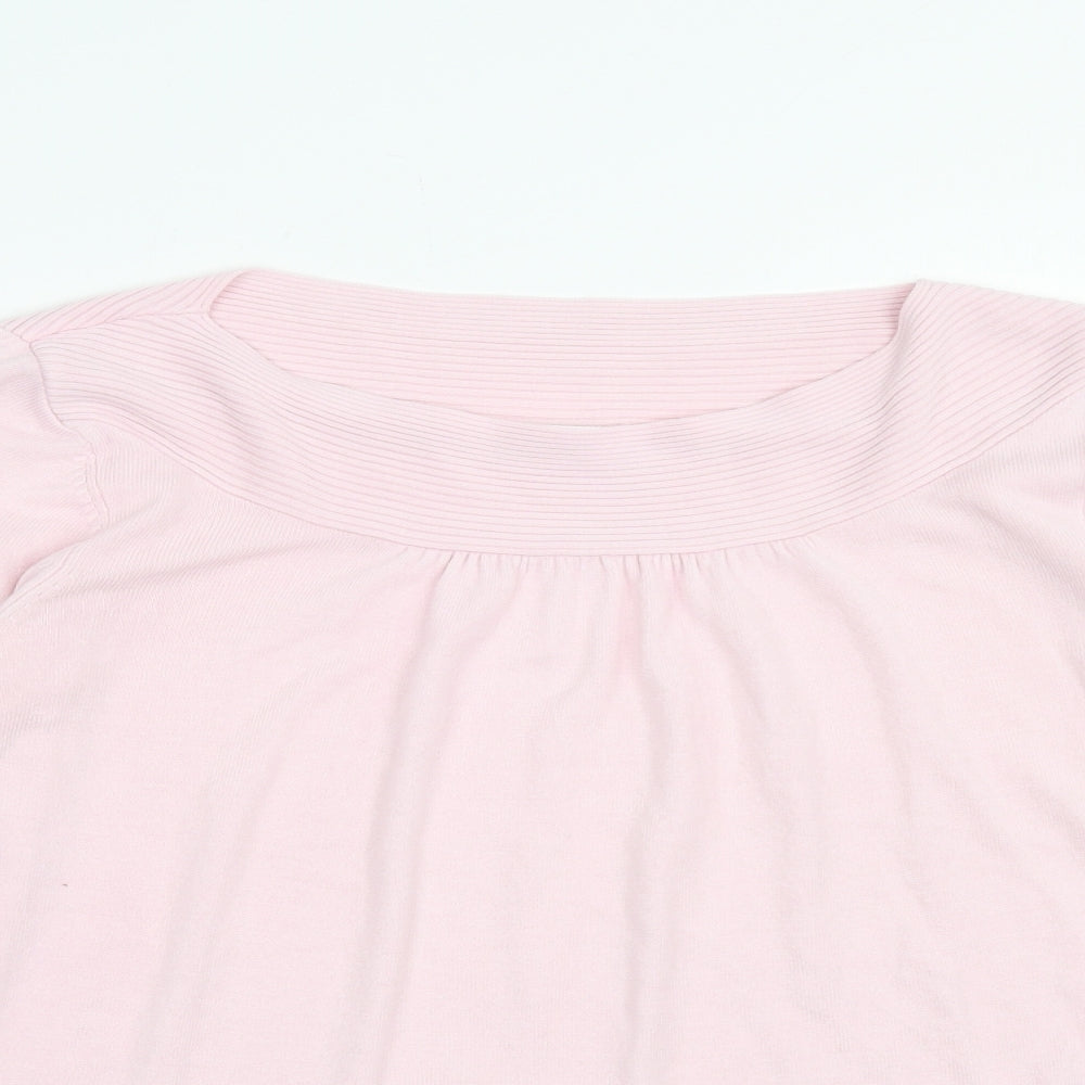 Womens UK Size 16 Marks and Spencer Pink Pullover Jumper