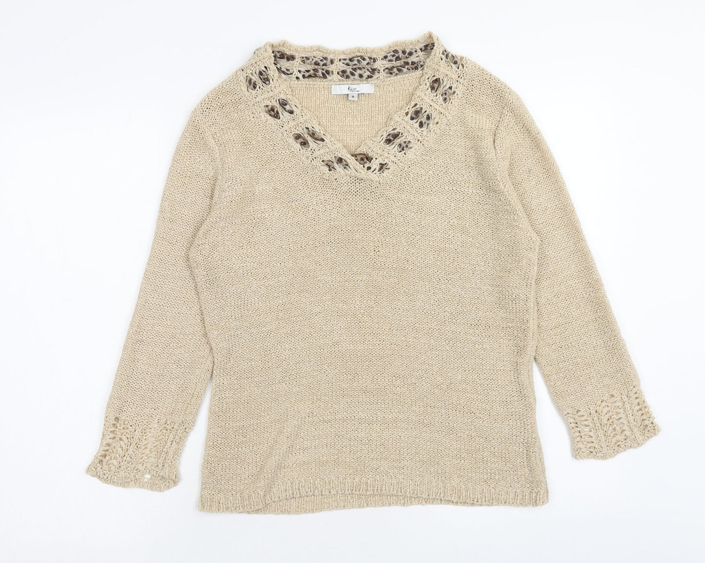 Womens UK Size M Klass Brown Pullover Jumper