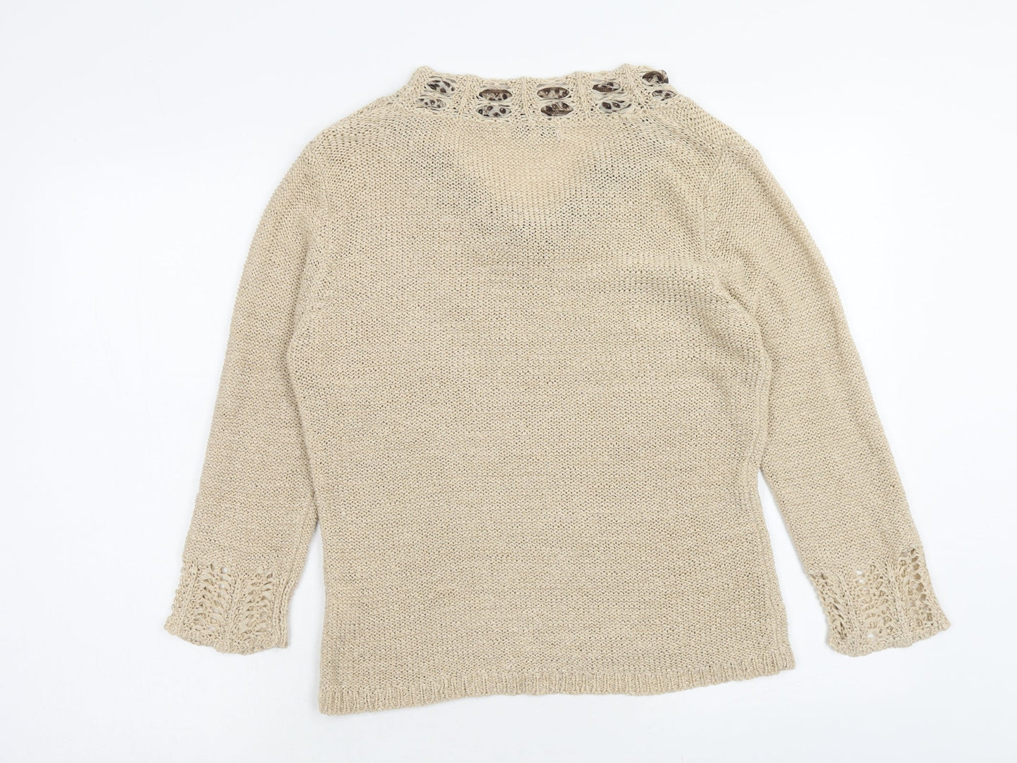 Womens UK Size M Klass Brown Pullover Jumper