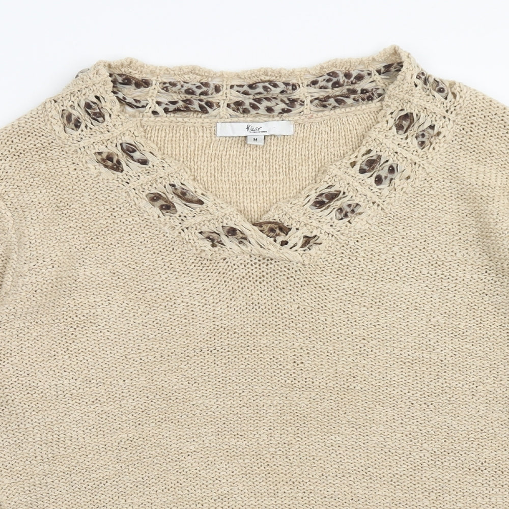 Womens UK Size M Klass Brown Pullover Jumper