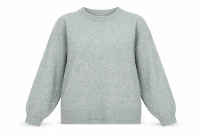 H&M Womens Green Round Neck Polyester Pullover Jumper Size XL