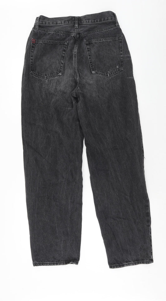 BDG Womens Grey Cotton Straight Jeans Size 28 in Regular Zip