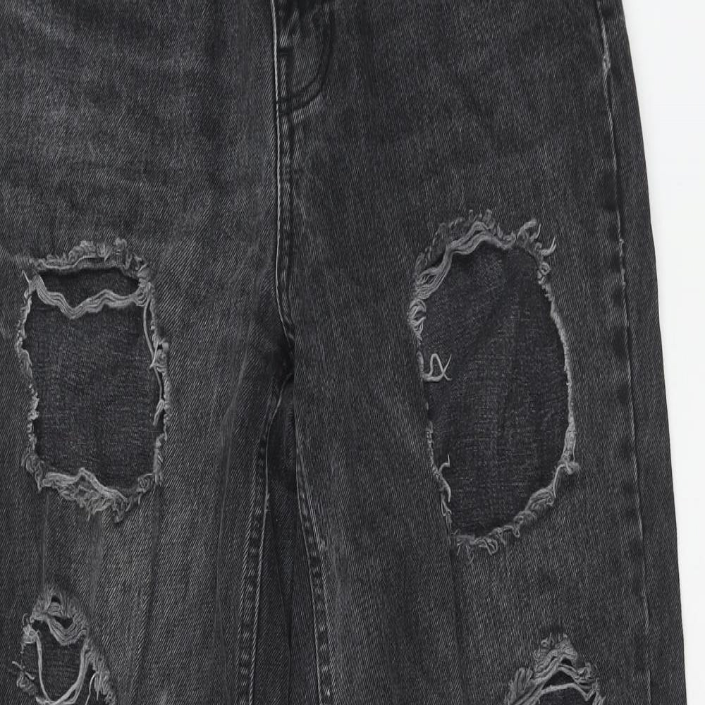 BDG Womens Grey Cotton Straight Jeans Size 28 in Regular Zip