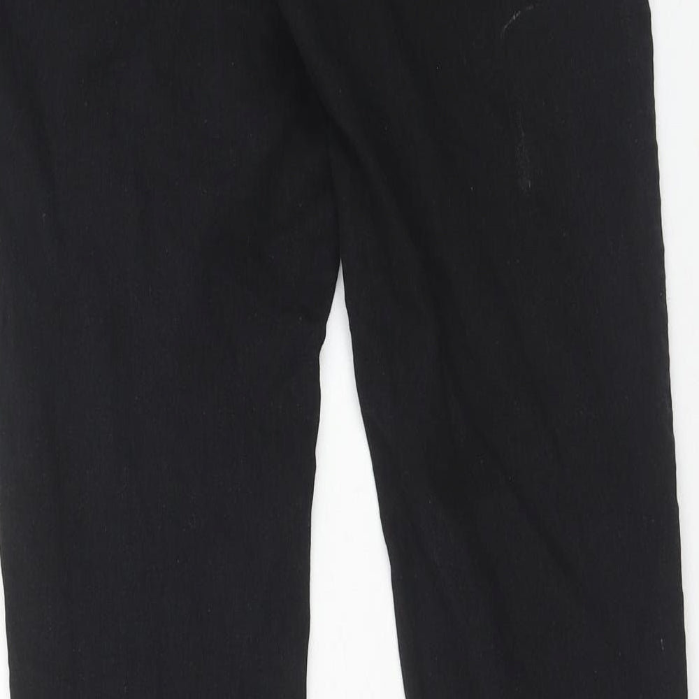 Denim & Co. Womens Black Cotton Skinny Jeans Size 12 Regular Zip