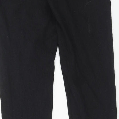 Denim & Co. Womens Black Cotton Skinny Jeans Size 12 Regular Zip