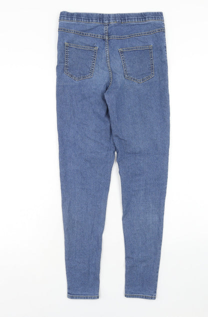 Avenue Womens Blue Cotton Jegging Jeans Size 10 Regular
