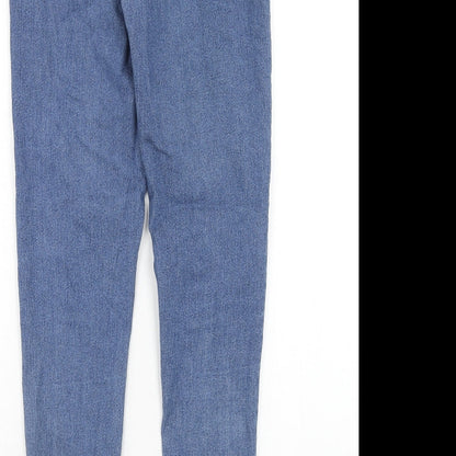 Avenue Womens Blue Cotton Jegging Jeans Size 10 Regular