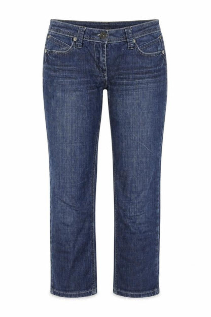 Womens UK Size 8 House Of Denim Regular Fit Straight Blue Jeans