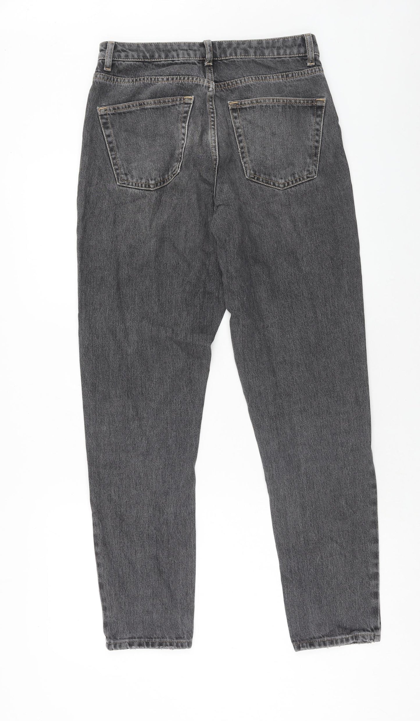 Topshop Womens Grey Cotton Skinny Jeans Size 30 in L34 in Regular Zip