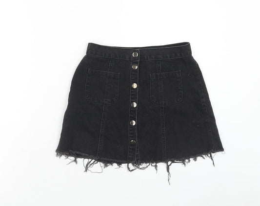 Womens UK Size S Cooperative Mini Denim Skirt