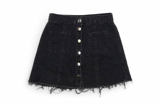 Womens UK Size S Cooperative Mini Denim Skirt
