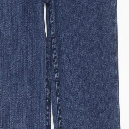 Logus Womens Blue Cotton Skinny Jeans Size 30 in Regular Zip