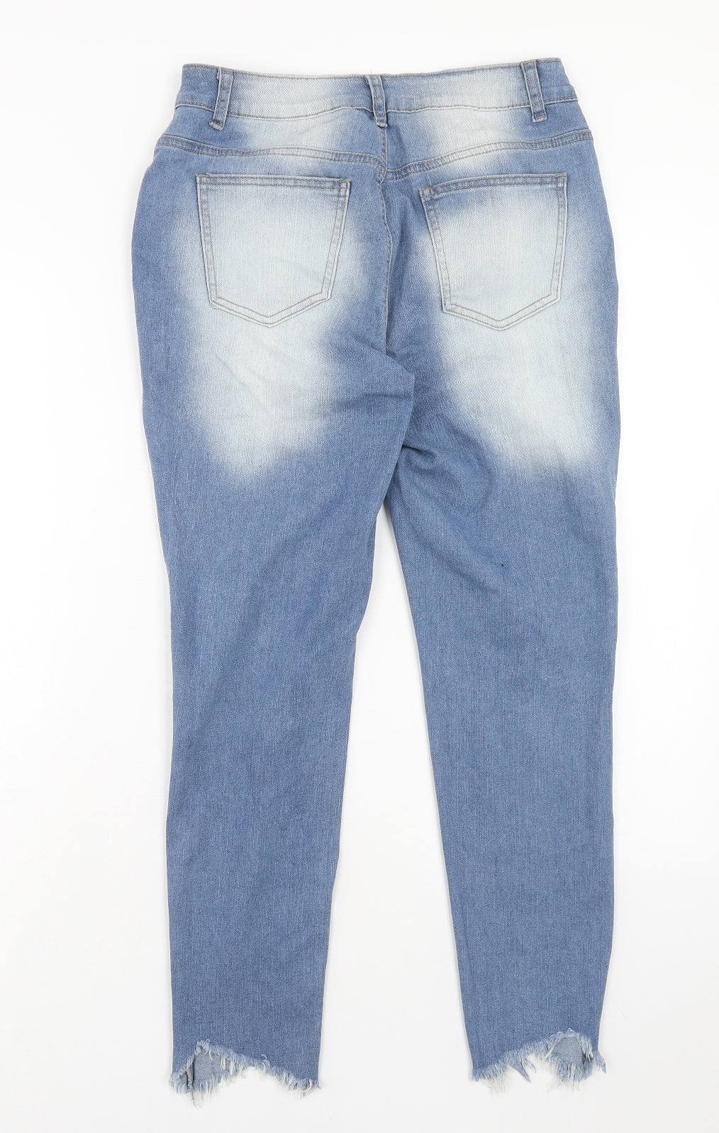 Womens UK Size M Preworn Regular Fit Skinny Blue Jeans