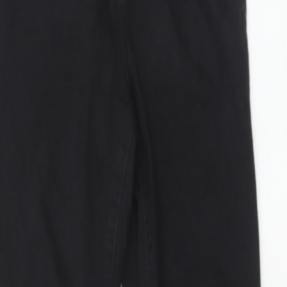 Denim & Co. Womens Black Cotton Skinny Jeans Size 10 Regular Zip