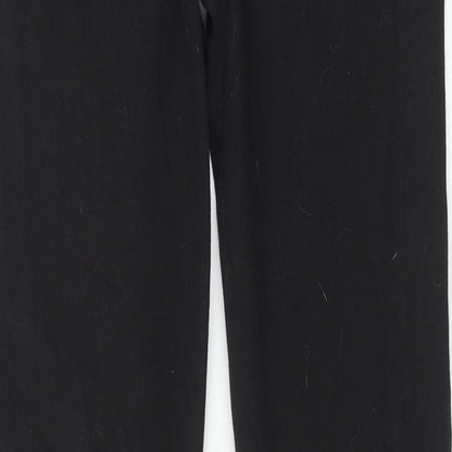 Denim & Co. Womens Black Cotton Skinny Jeans Size 10 Regular Zip