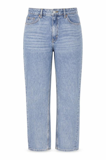Monkl Womens Blue Cotton Straight Jeans Size 28 in Regular Zip
