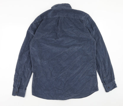 Mens UK Size L Goodthreads Blue  Button-Up Long Sleeve Casual Shirt