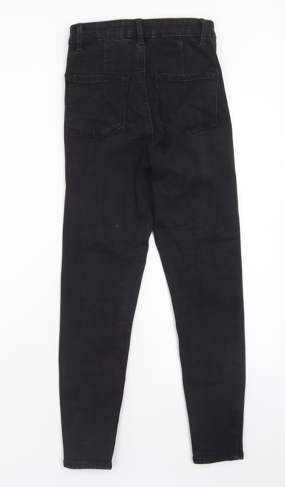 Denim & Co. Womens Black Cotton Skinny Jeans Size 6 Regular Zip