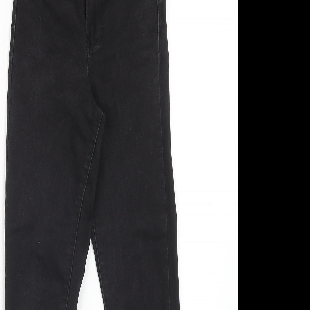 Denim & Co. Womens Black Cotton Skinny Jeans Size 6 Regular Zip