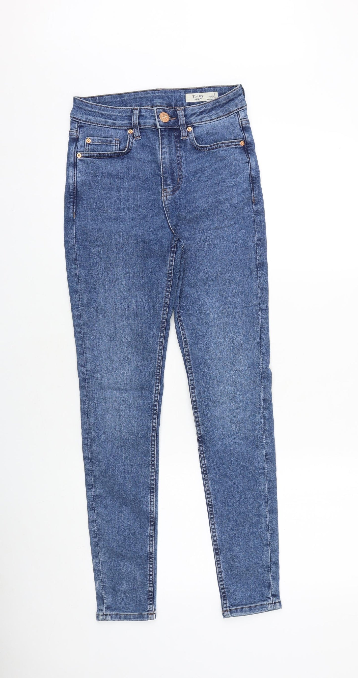 Womens UK Size 6 Marks and Spencer Slim Fit Skinny Blue Jeans
