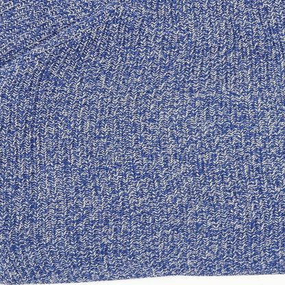 Nutmeg Womens Blue Round Neck Acrylic Pullover Jumper Size 10