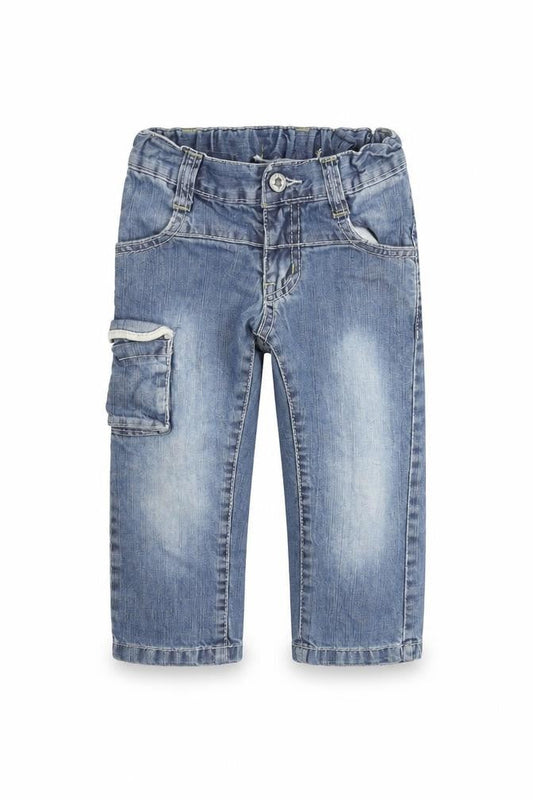 ativo Baby Blue 100% Cotton Jogger Jeans Size 24 Months Zip