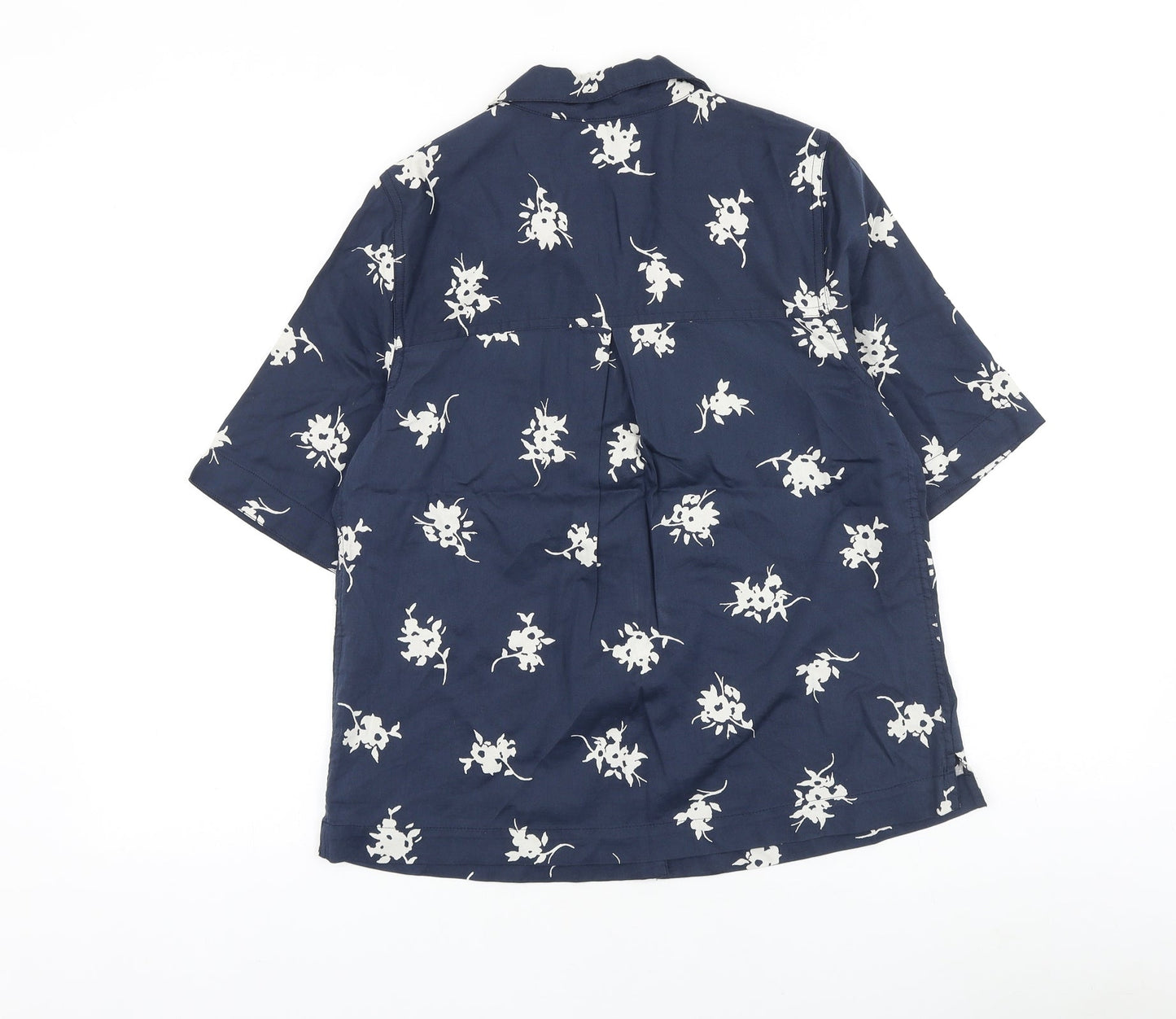 Womens UK Size 6 Marks and Spencer Blue Basic Button-Up