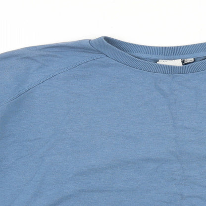 ICHI Mens Blue Cotton Pullover Sweatshirt Size XS