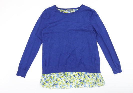 Womens UK Size 10 South Blue Pullover Jumper