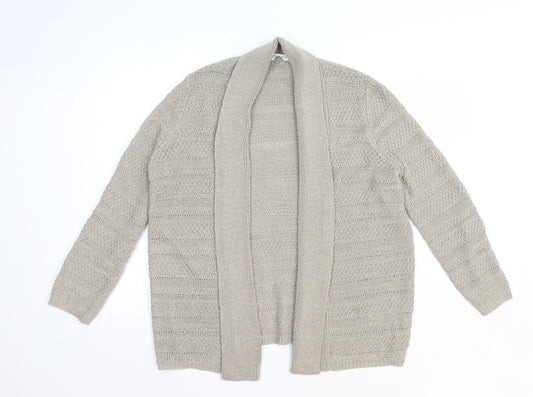 Womens UK Size 14 Marks and Spencer Brown Cardigan Jumper