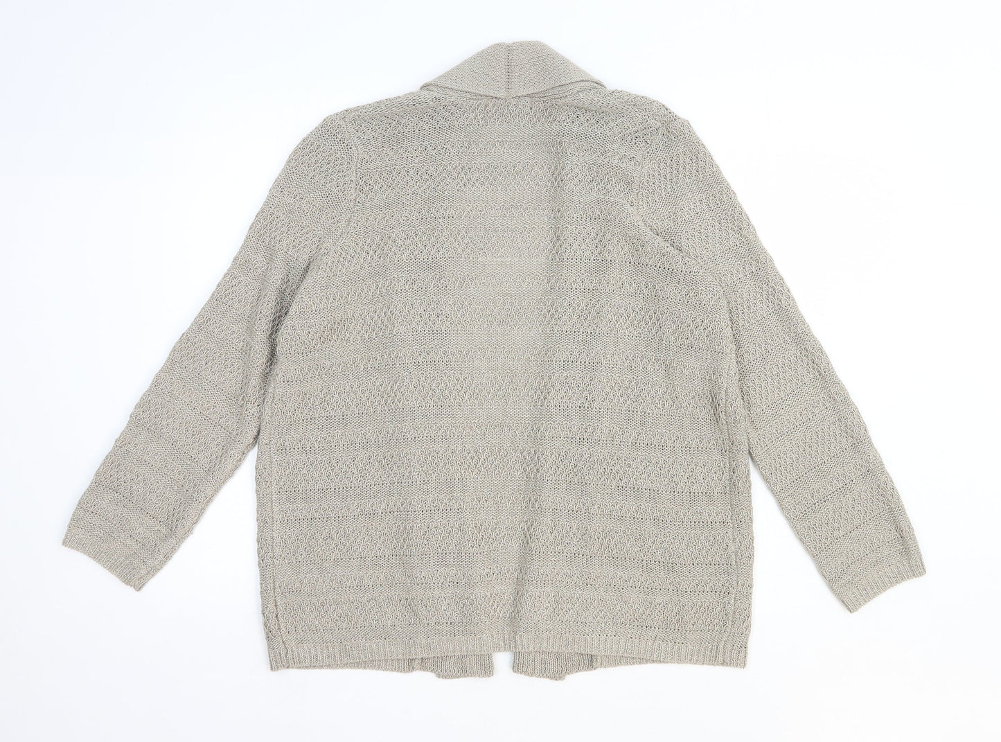 Womens UK Size 14 Marks and Spencer Brown Cardigan Jumper